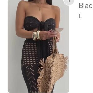 JLUXLABEL Black Maxi Skirt